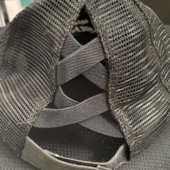 Black Letter Embroidered Baseball Cap - Picture 6 of 6